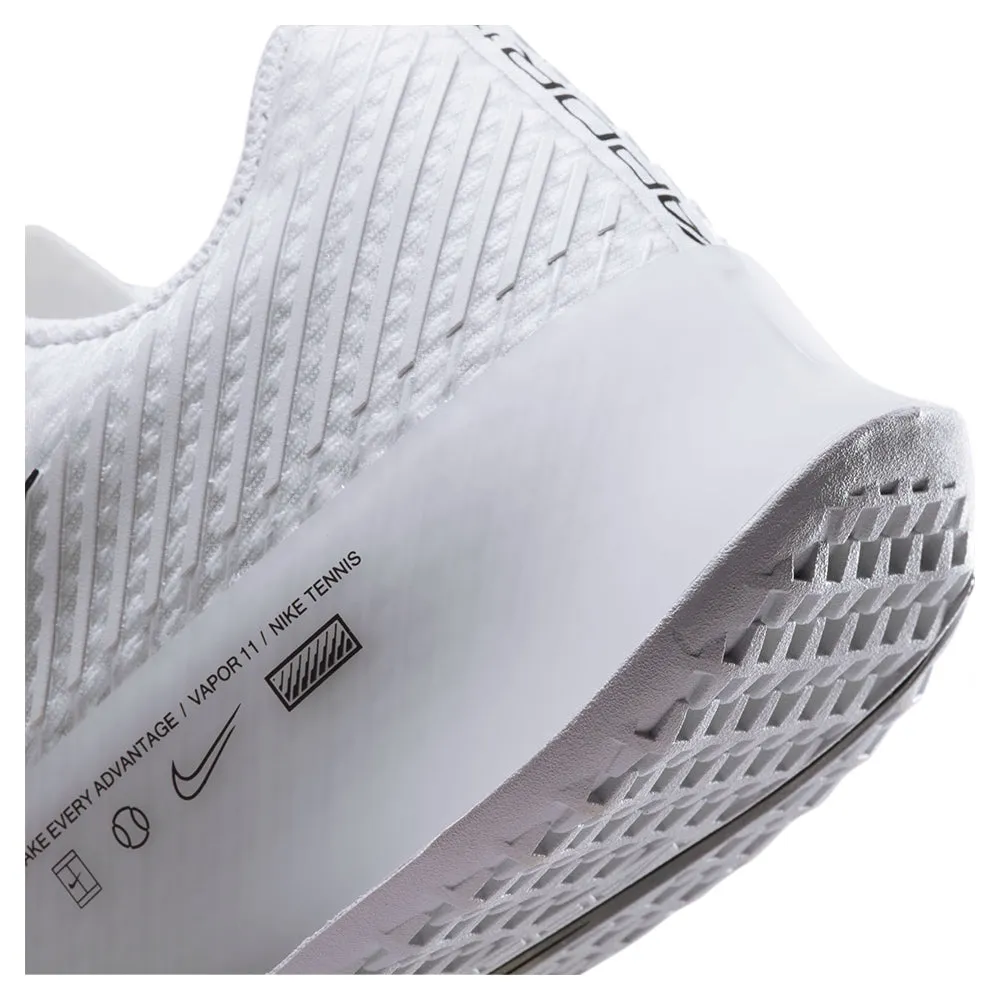 Women`s Air Zoom Vapor 11 Tennis Shoes White and Black