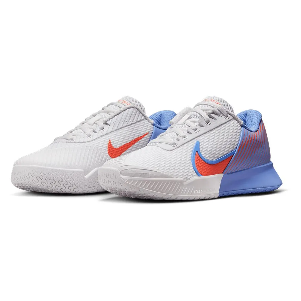 Women`s Air Zoom Vapor Pro 2 Tennis Shoes White and Lt Wild Mango