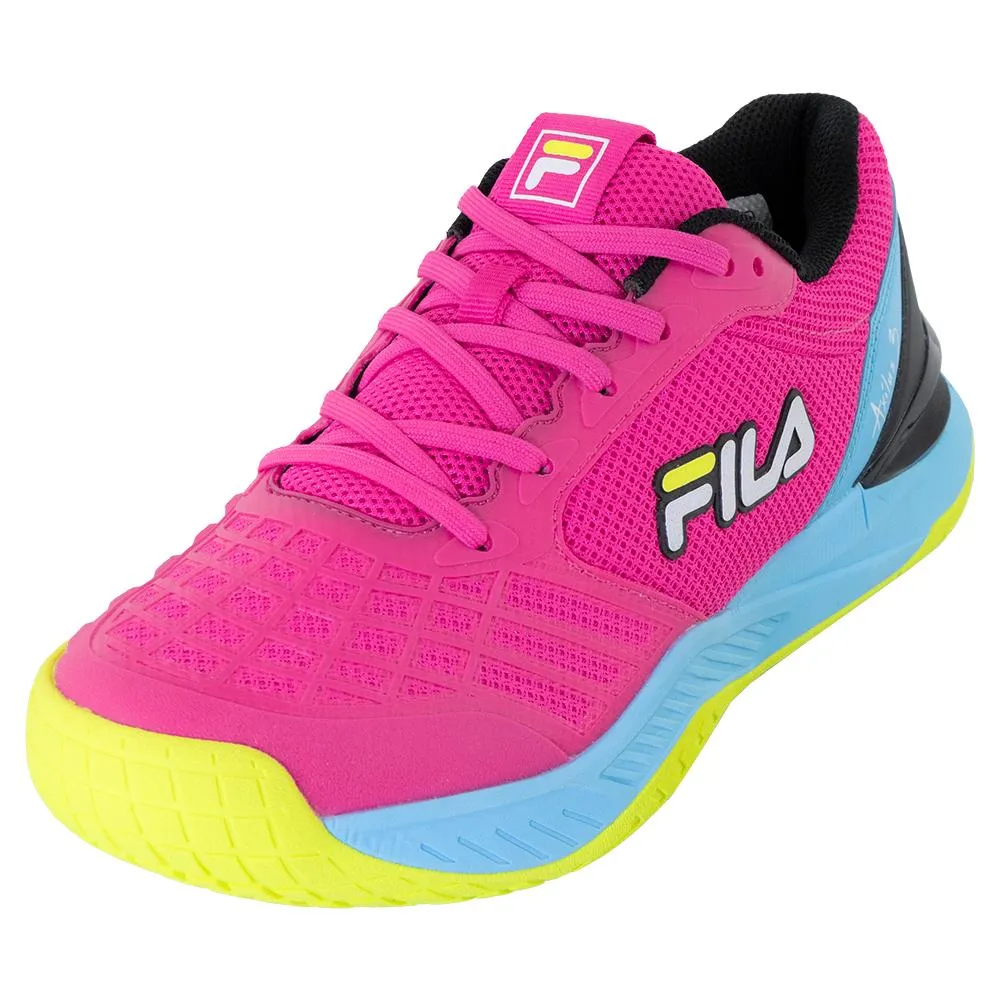 Women's Axilus 3 Tennis Shoes Pink Glo and Bluefish