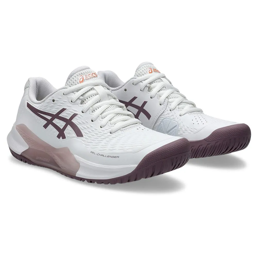 Womens Gel-Challenger 14 Tennis Shoes White and Dusty Mauve