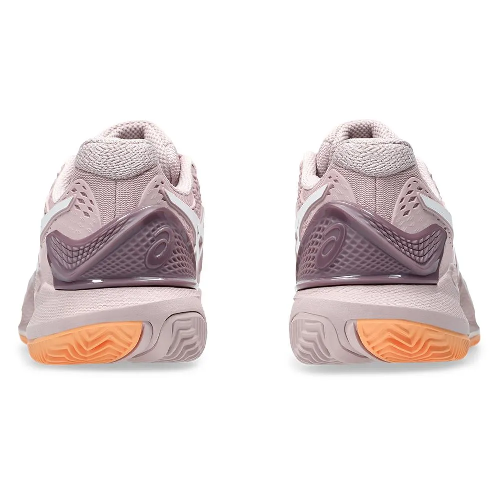 Womens Gel-Resolution 9 Clay Tennis Shoes Watershed Rose and White