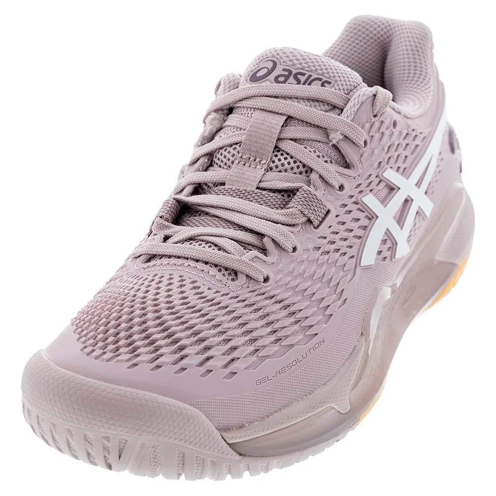 Womens Gel-Resolution 9 Tennis Shoes Watershed Rose and White