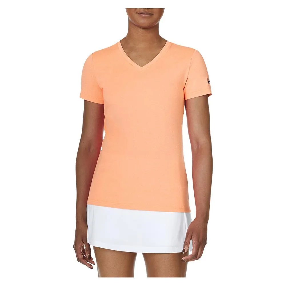 Women's Short Sleeve V-Neck Top