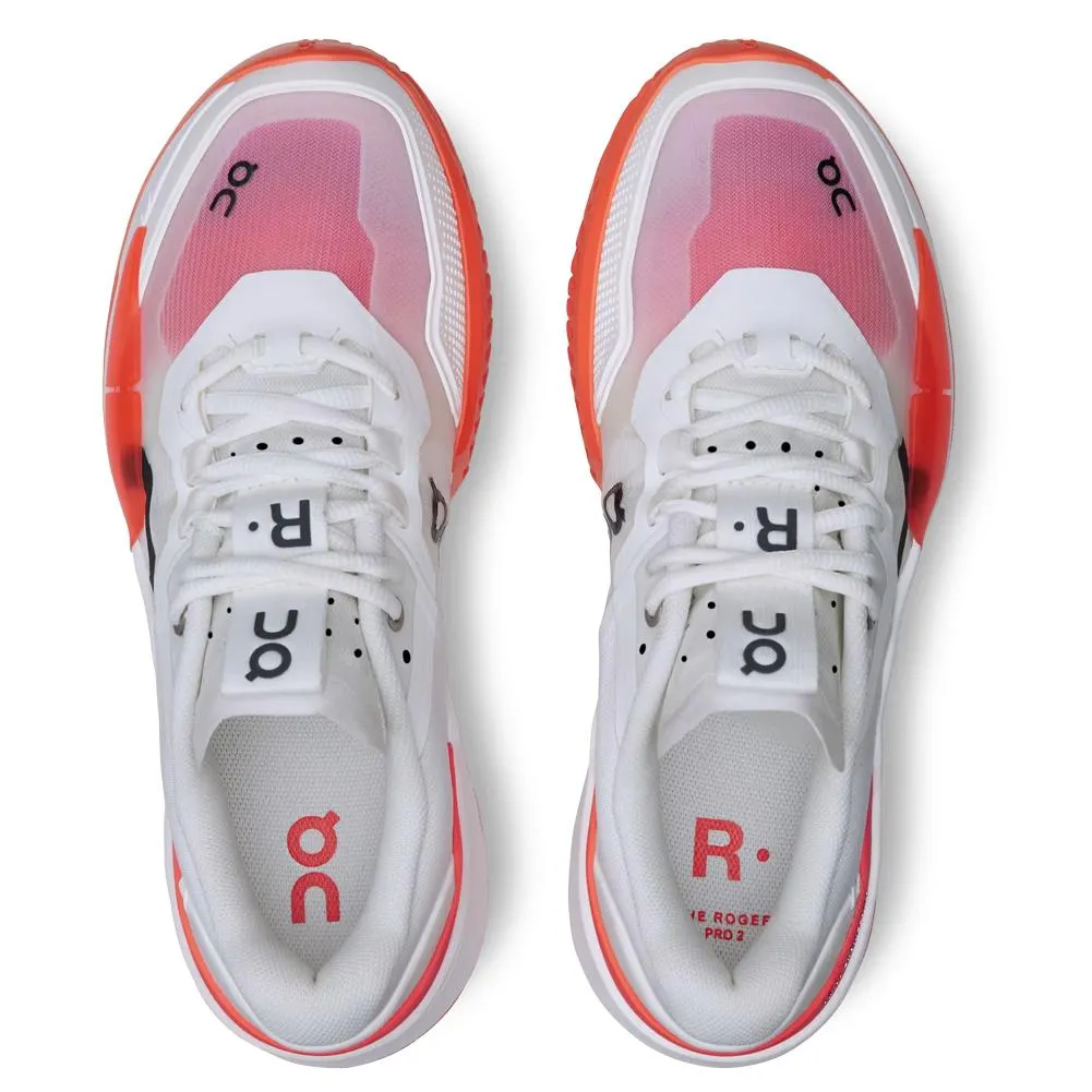 Women's THE ROGER Pro 2 Tennis Shoes White and Flame