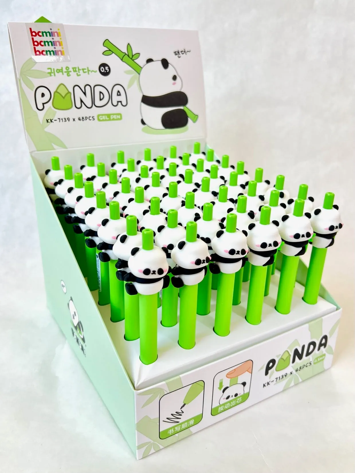 X 22501 PANDA RETRACTABLE GEL PEN-DISCONTINUED