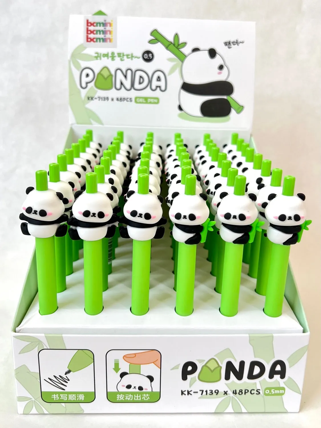 X 22501 PANDA RETRACTABLE GEL PEN-DISCONTINUED