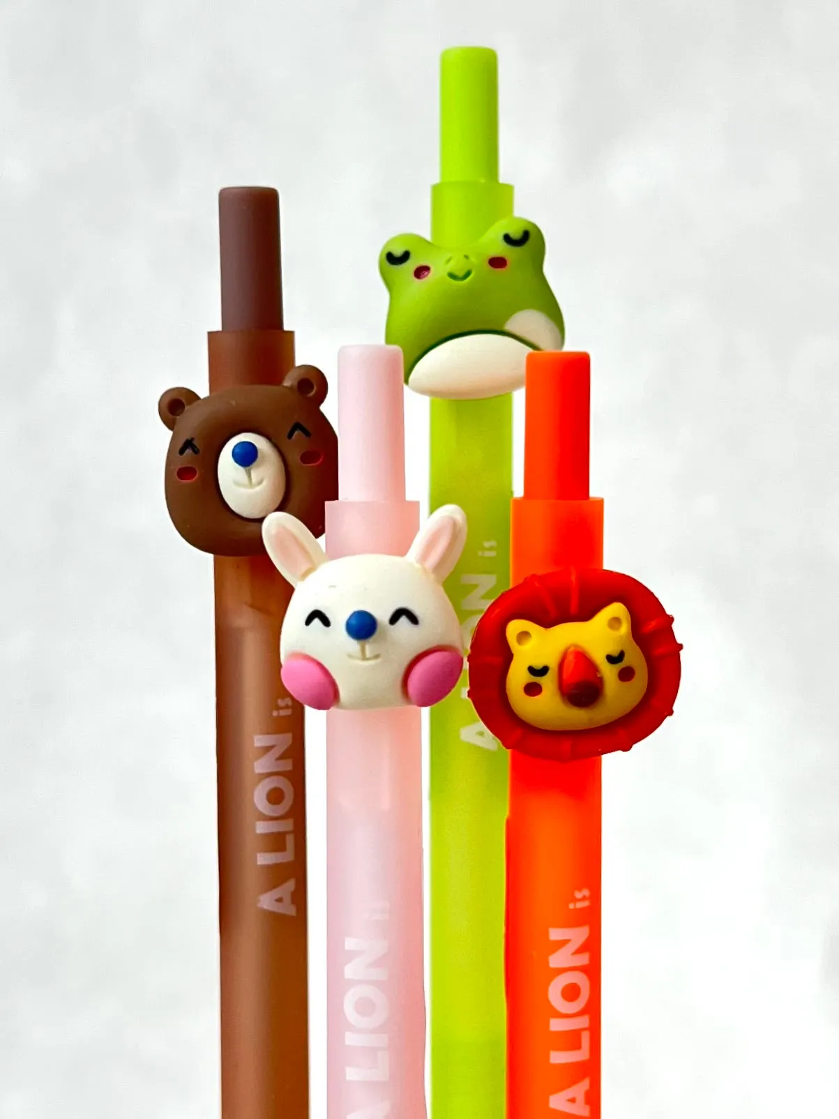 X 22520 LION AND FRIENDS RETRACTABLE GEL PEN-DISCONTINUED