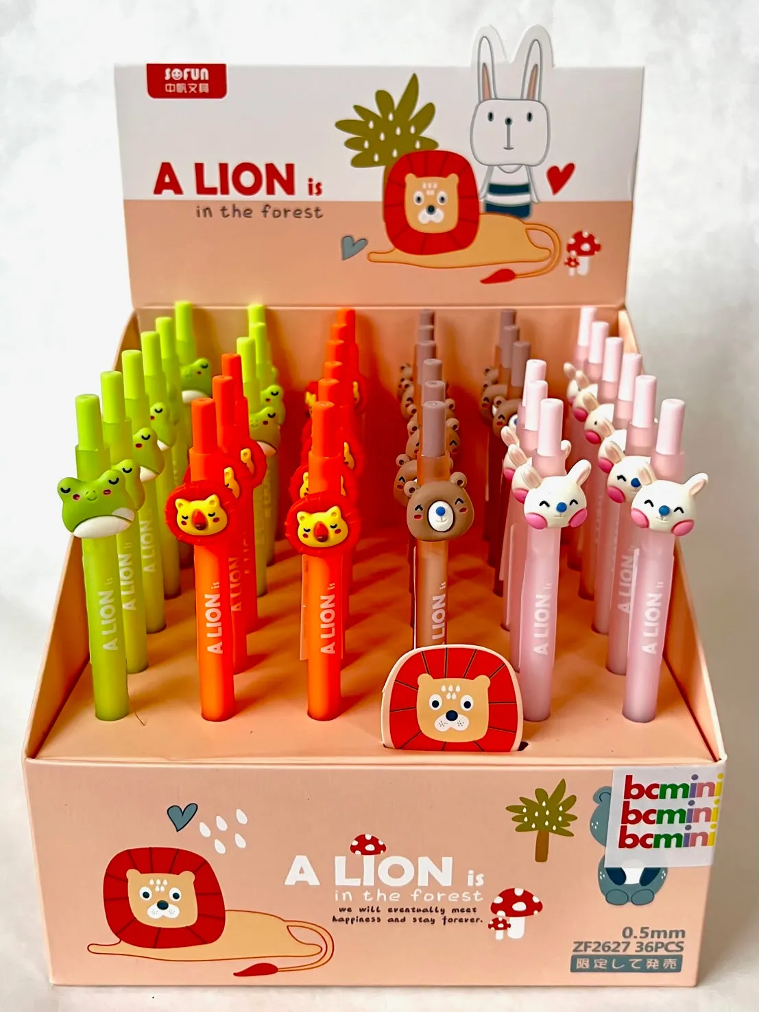 X 22520 LION AND FRIENDS RETRACTABLE GEL PEN-DISCONTINUED