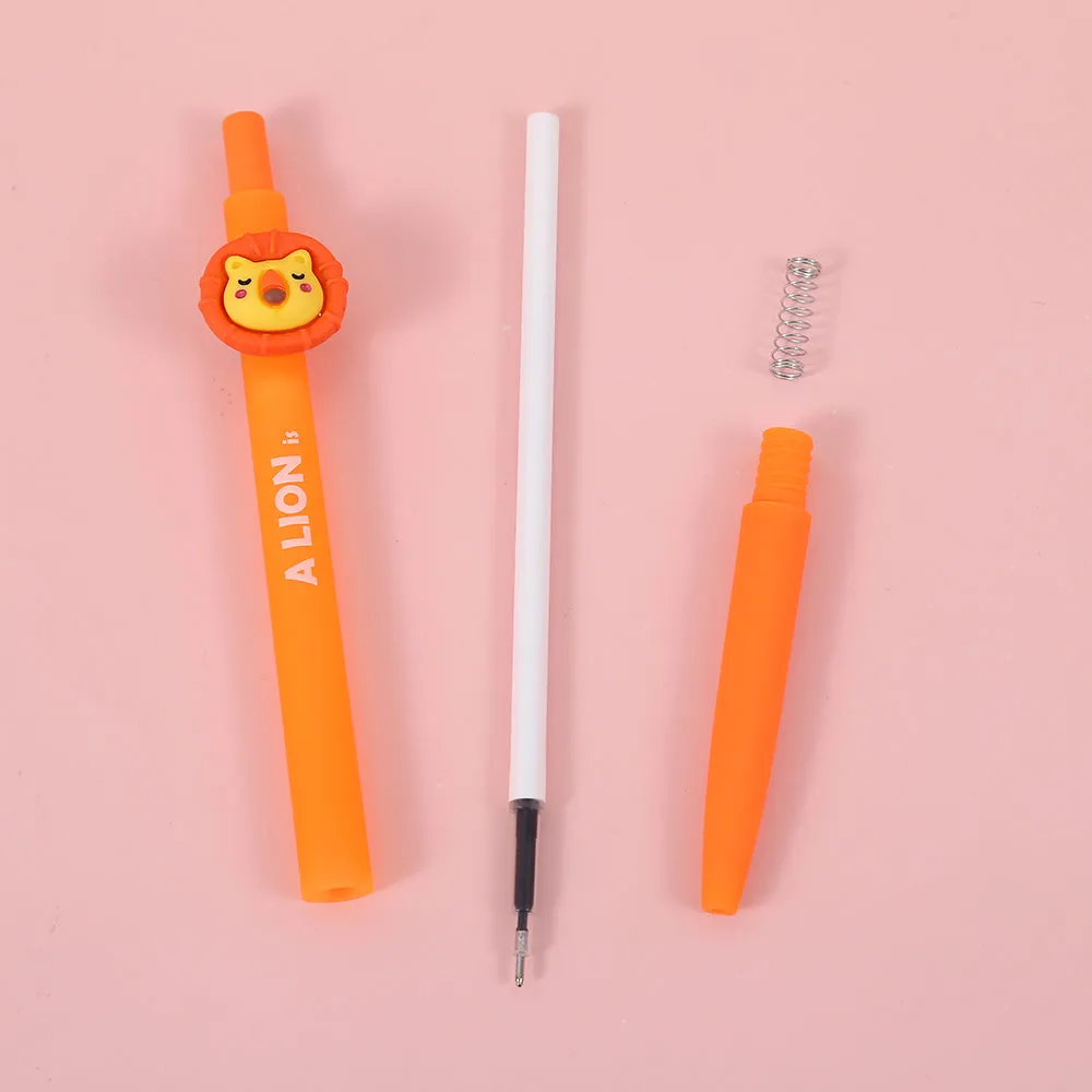 X 22520 LION AND FRIENDS RETRACTABLE GEL PEN-DISCONTINUED