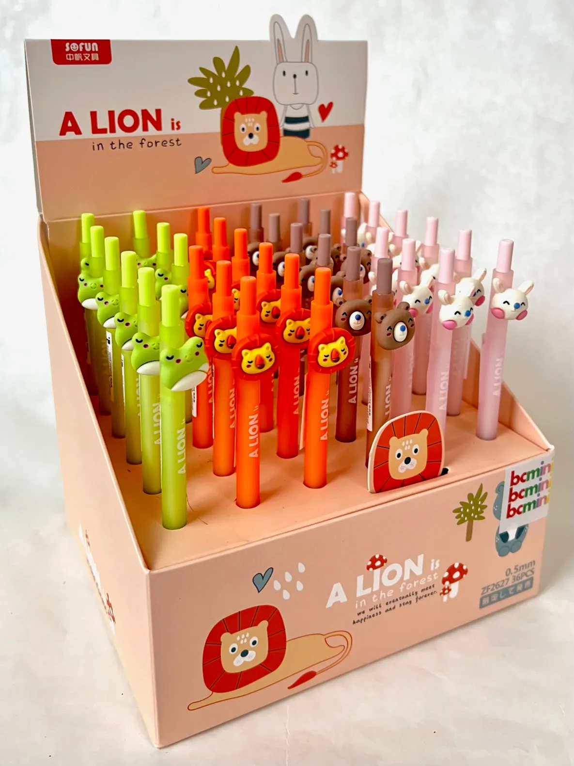 X 22520 LION AND FRIENDS RETRACTABLE GEL PEN-DISCONTINUED