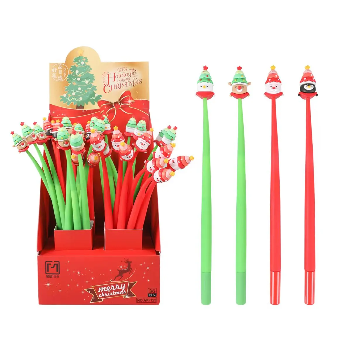 X 22588 CHRISTMAS TREE WIGGLE GEL PEN-DISCONTINUED